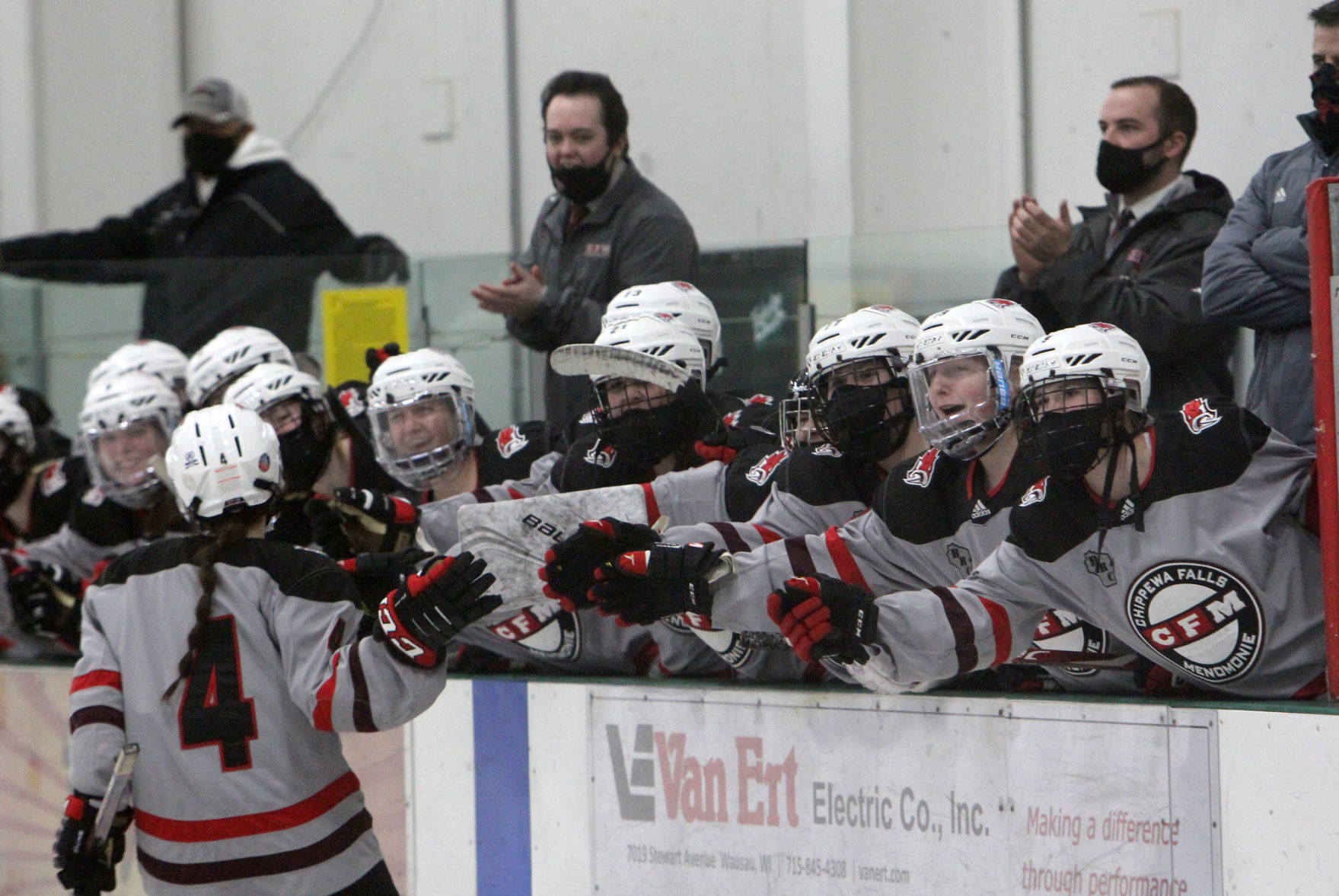 Prep girls hockey state semifinals: Chippewa Falls/Menomonie at Central Wisconsin 2-17-21